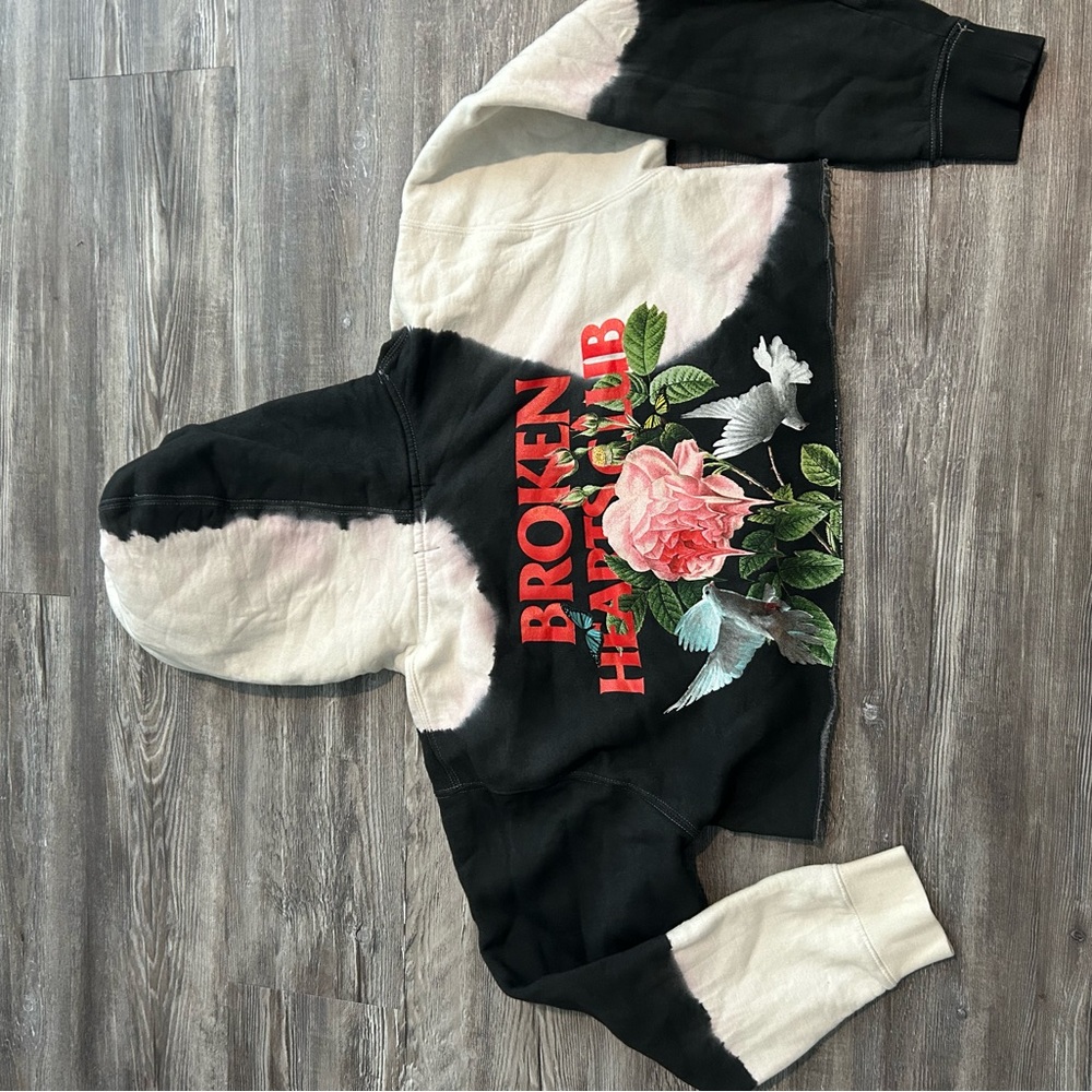 Black and Cream Hoodie